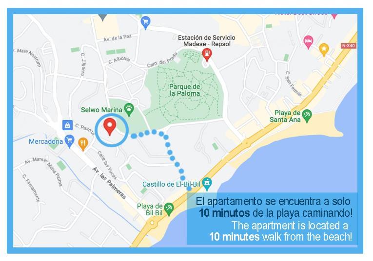 2Bdr Sunny Apartment With Pool And Private Parking In Benalmádena Exteriér fotografie